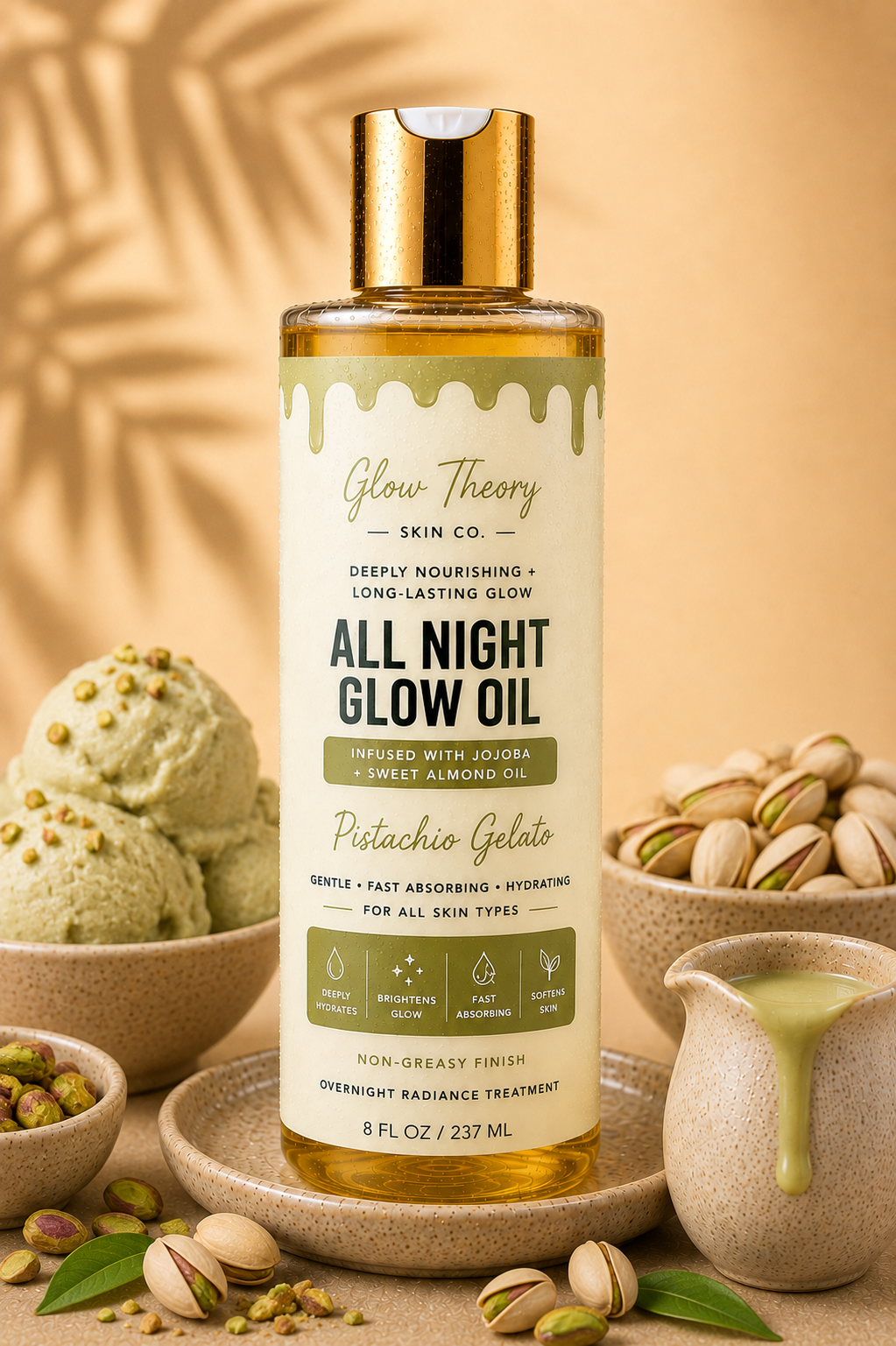 Glow Theory Pistachio Gelato All Night Glow Oil