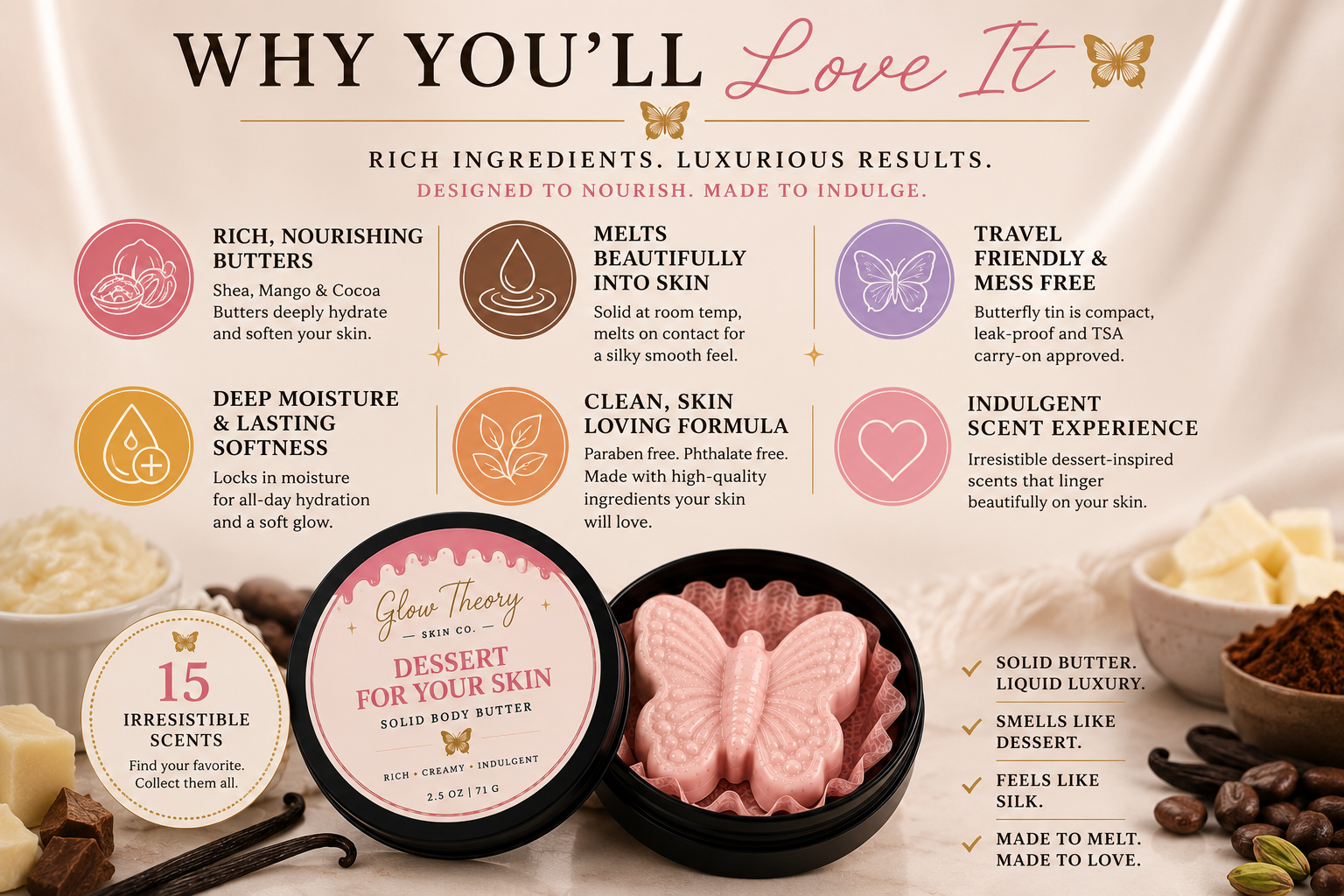 Banana Cakes Solid Body Butter