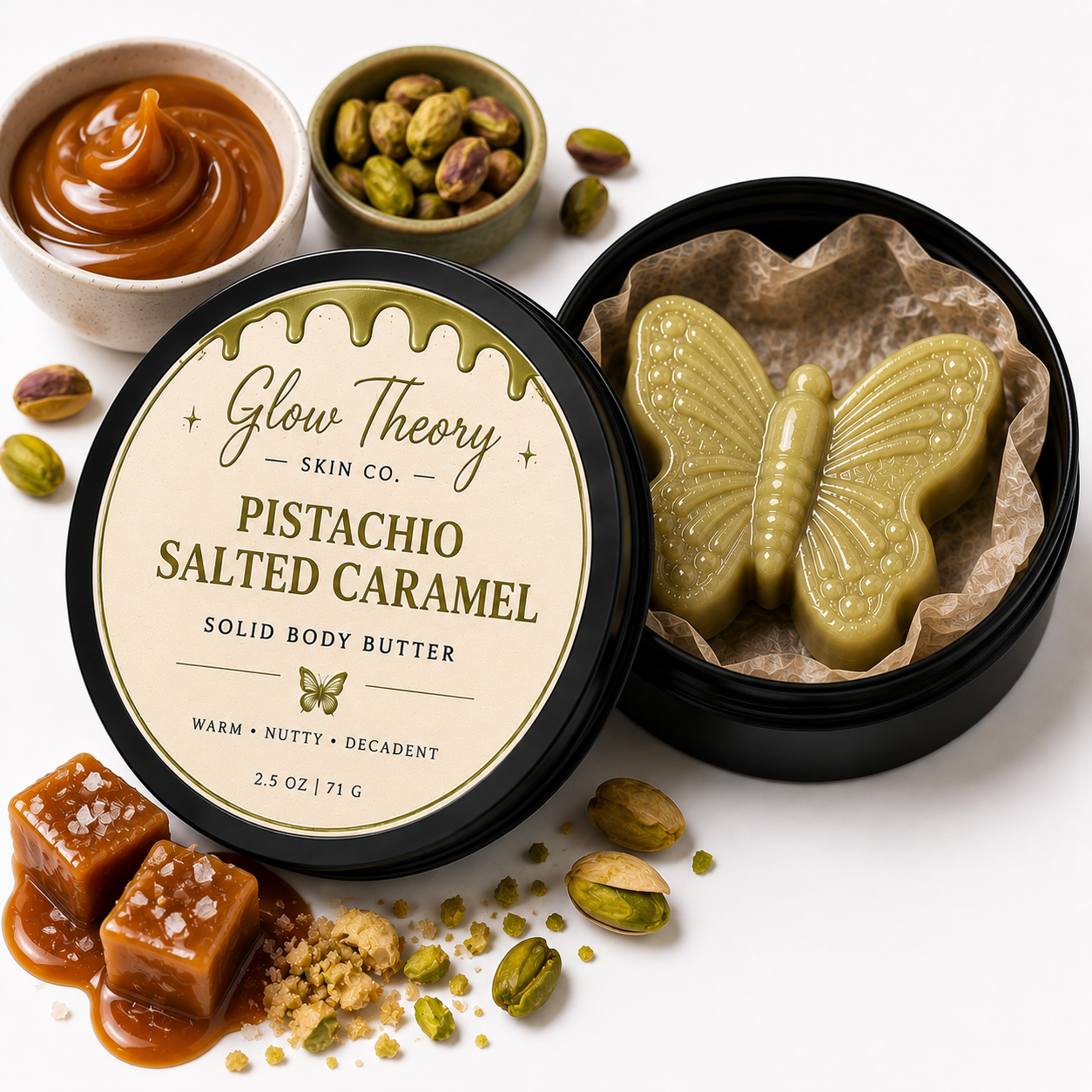 Pistachio Salted Caramel Solid Body Butter