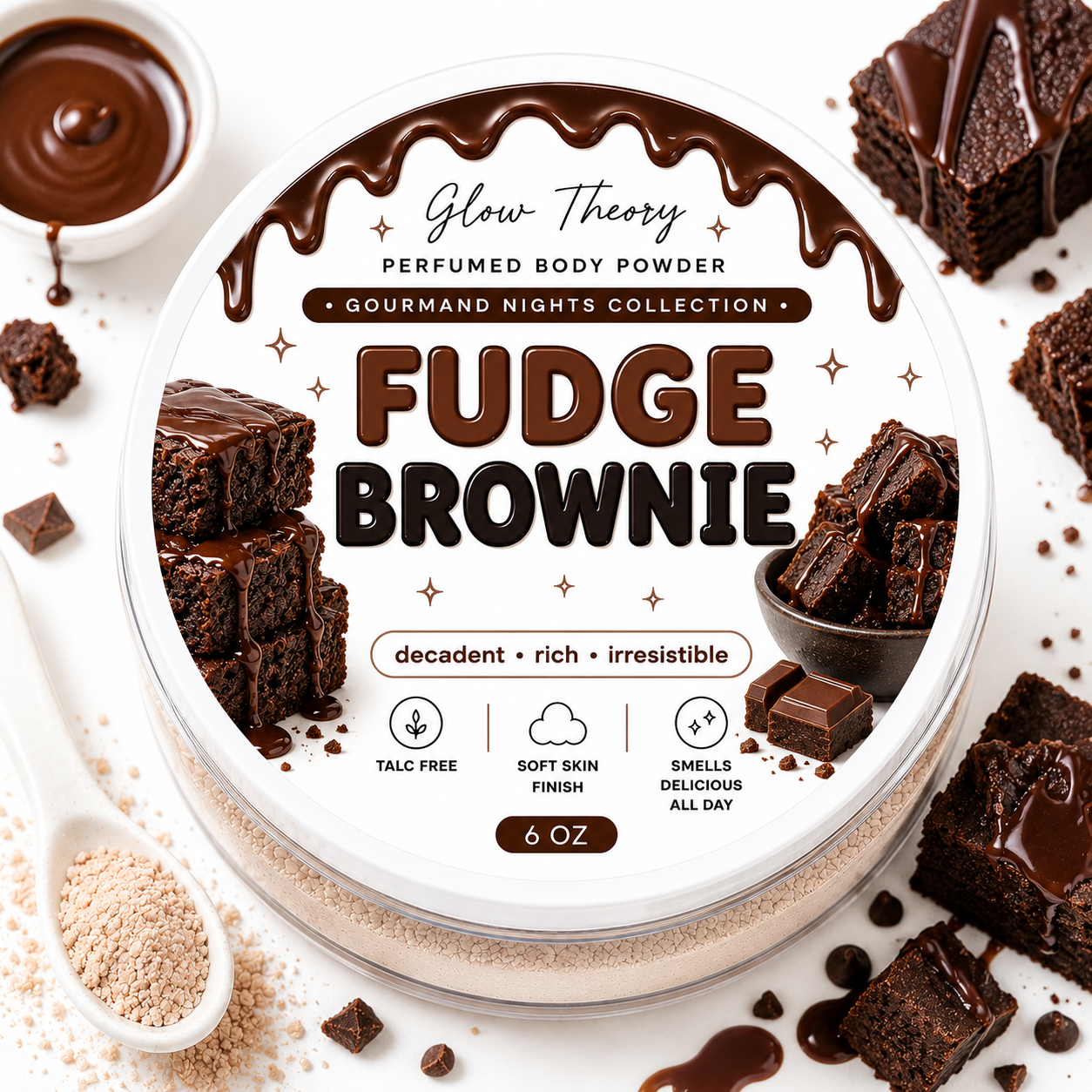 Fudge Brownie — Perfumed Body Powder