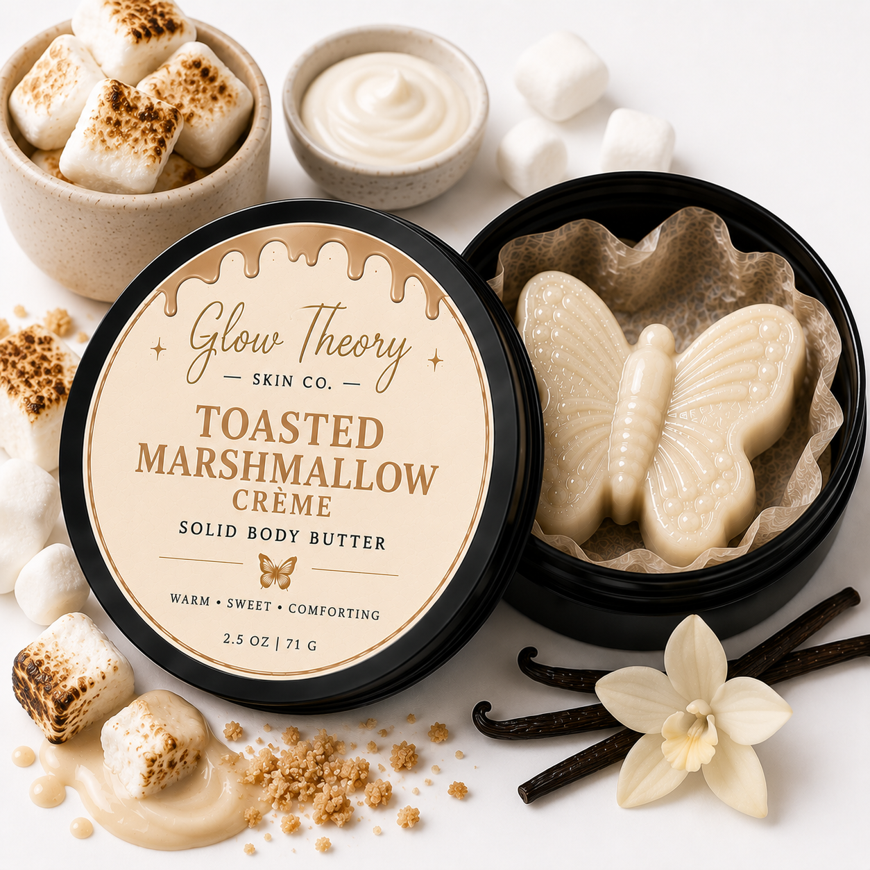 Toasted Marshmallow Creme Solid Body Butter