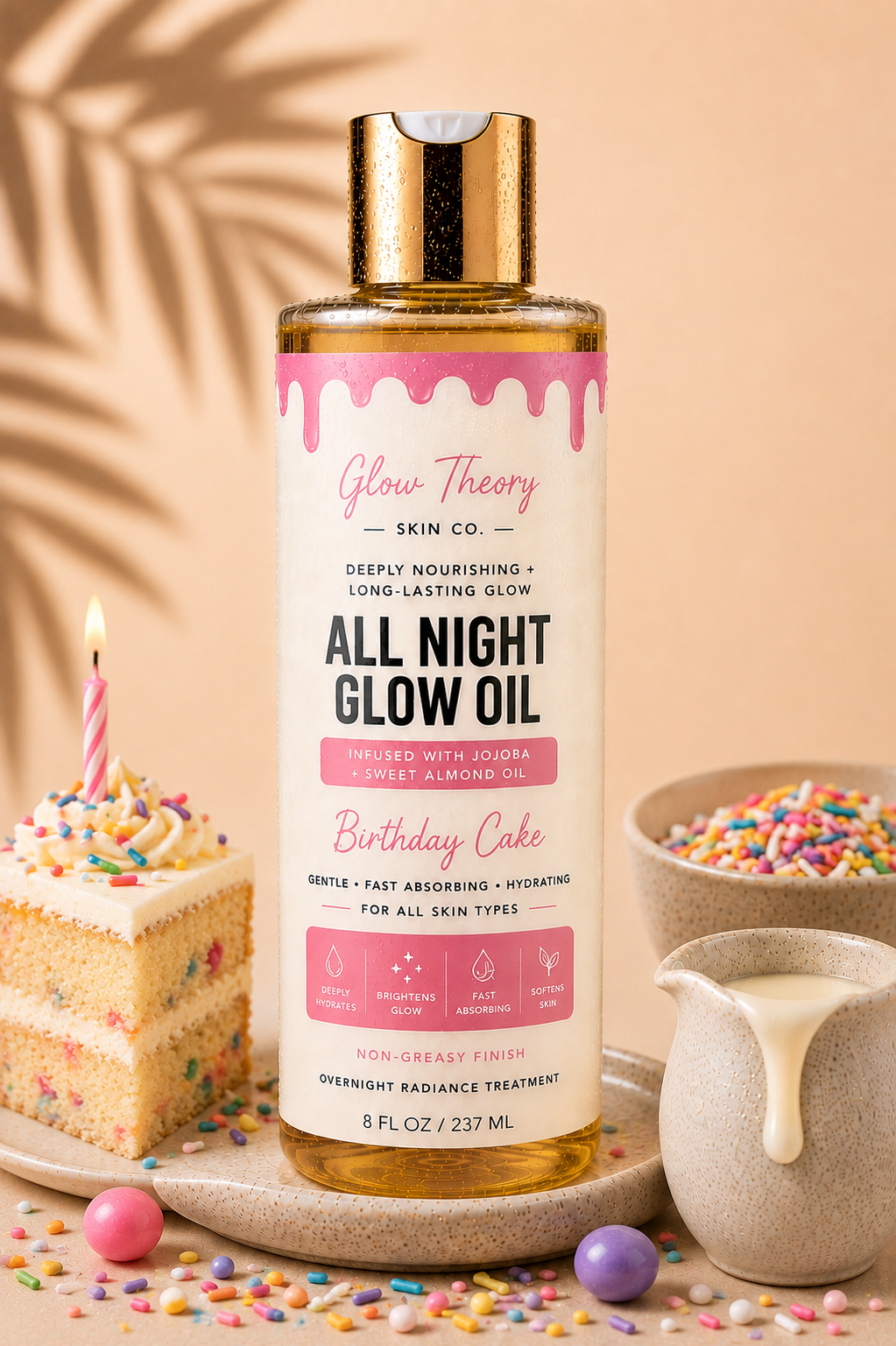 Glow Theory Birthday Cake All Night Glow Oil