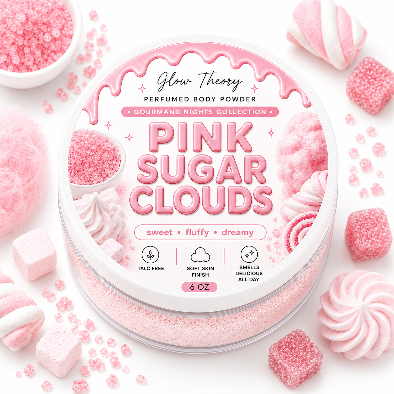 Pink Sugar Clouds — Perfumed Body Powder