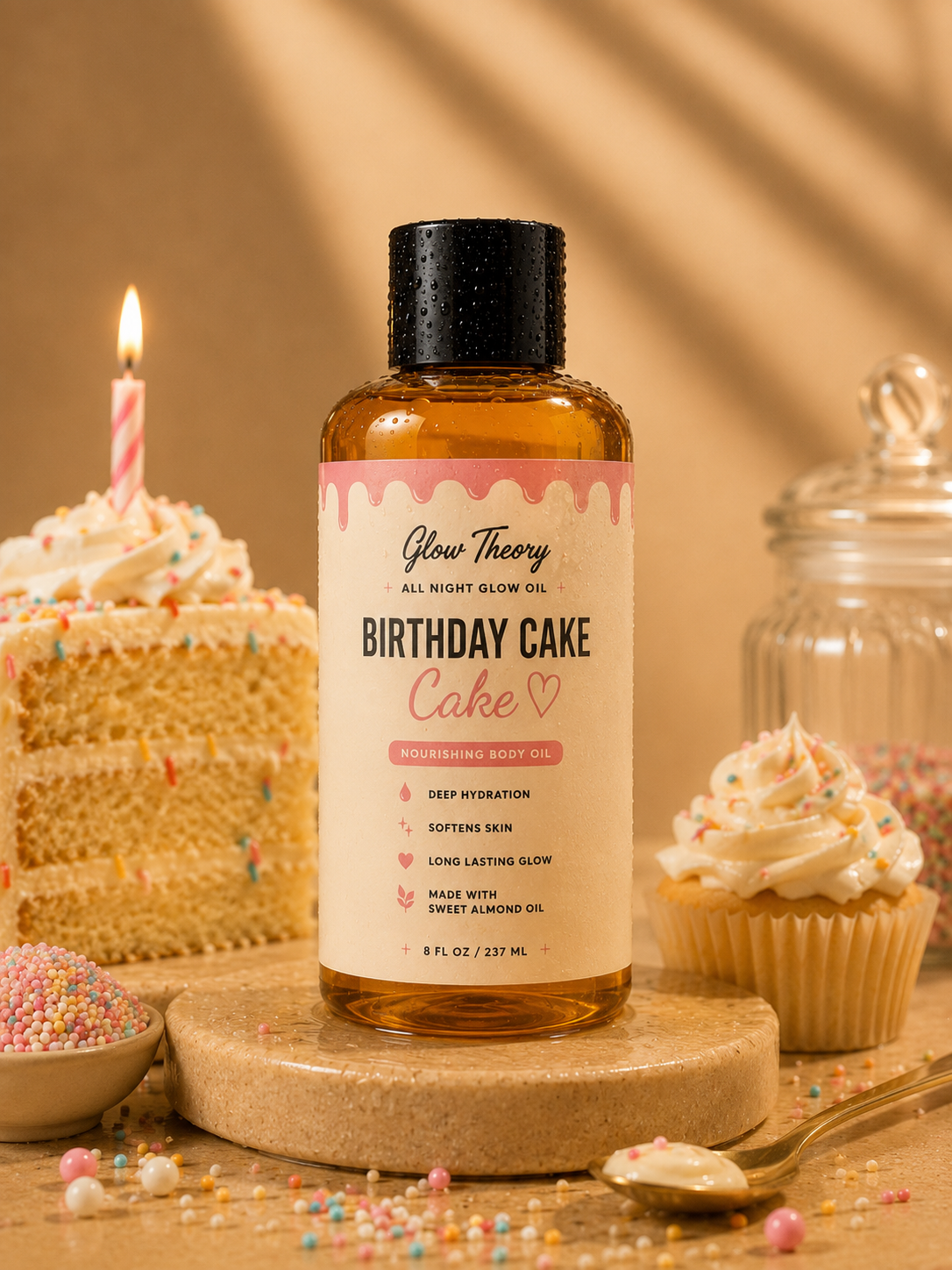Glow Theory Birthday Cake All Night Glow Oil