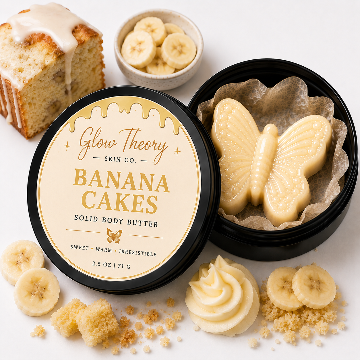Banana Cakes Solid Body Butter