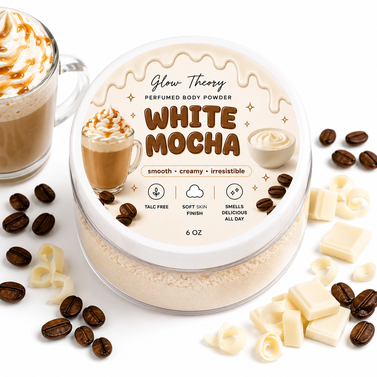 White Mocha — Perfumed Body Powder
