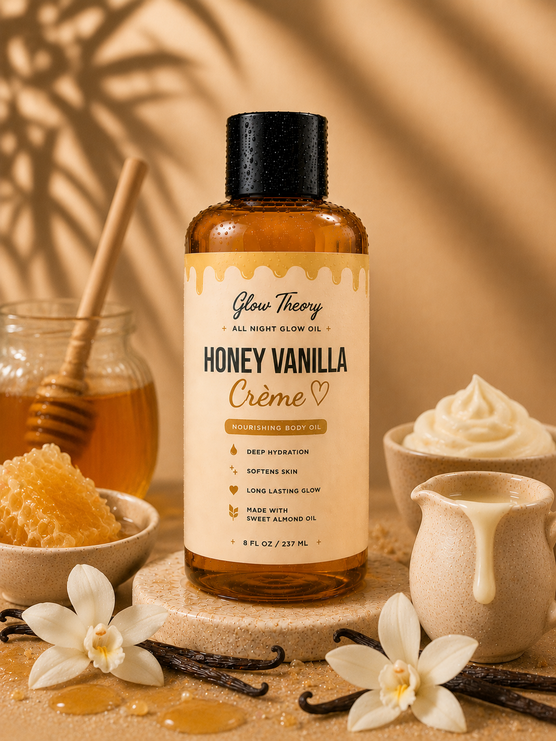 Glow Theory Honey Vanilla Crème All Night Glow Oil