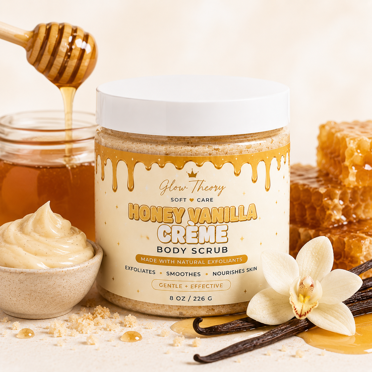 Honey Vanilla Crème- Body Scrub