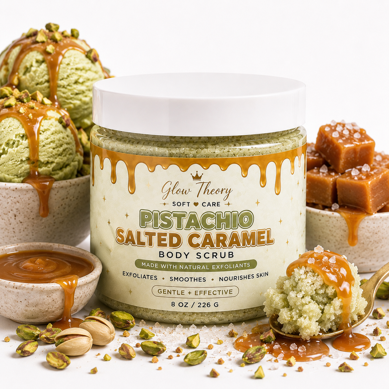 Pistachio Salted Caramel- Body Scrub