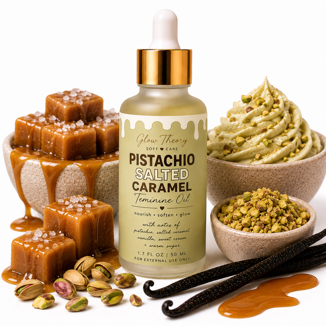 Pistachio Salted Caramel Feminine Glow Oil