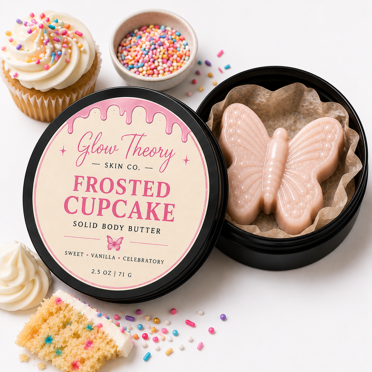Frosted Cupcake Solid Body Butter