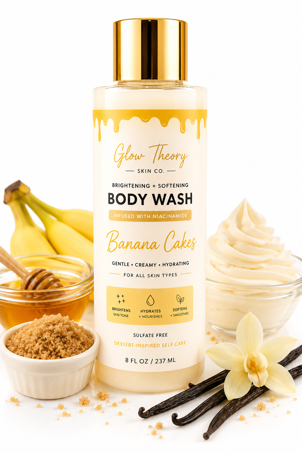 Banana Cakes - Brightening Body Wash