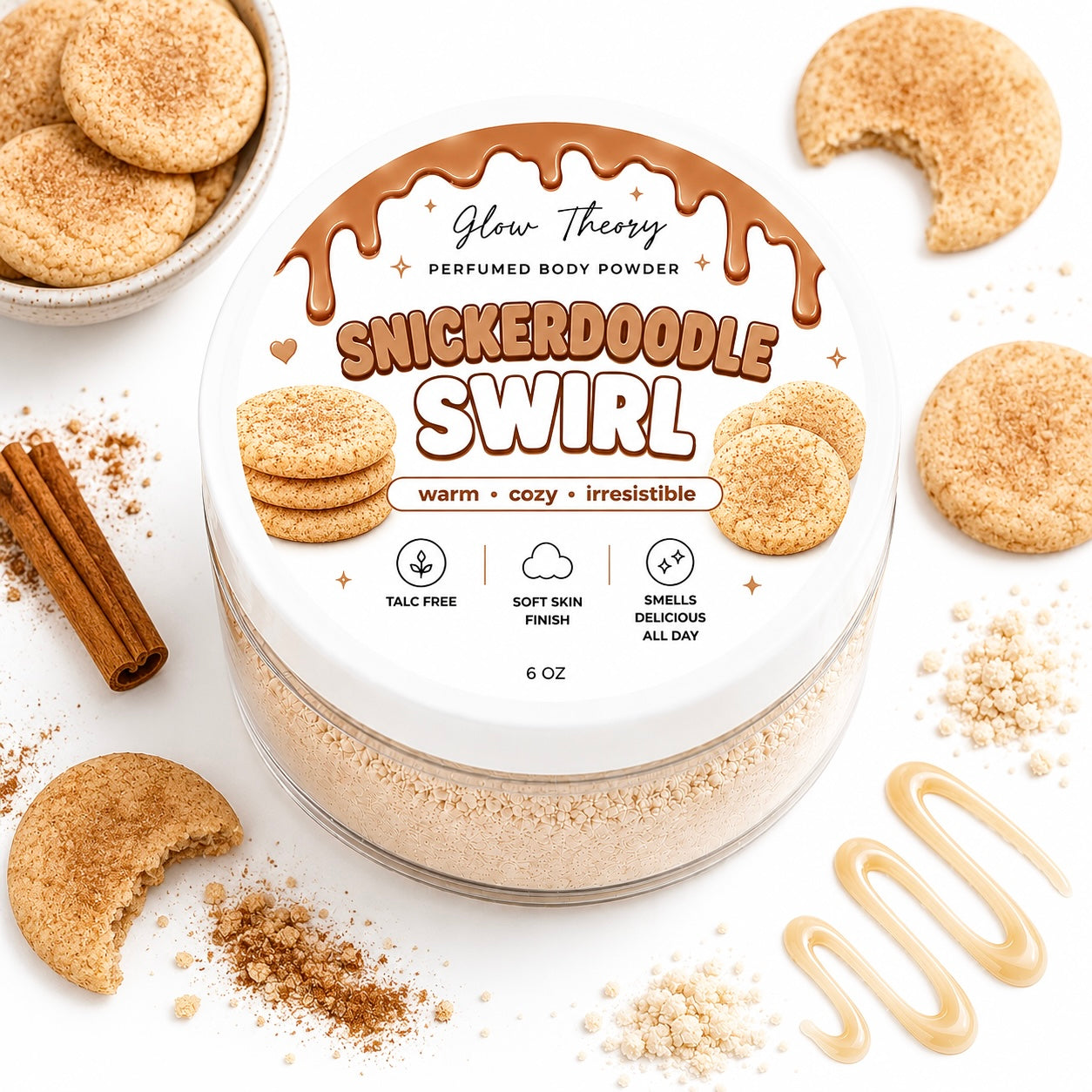 Snickerdoodle Swirl  — Perfumed Body Powder