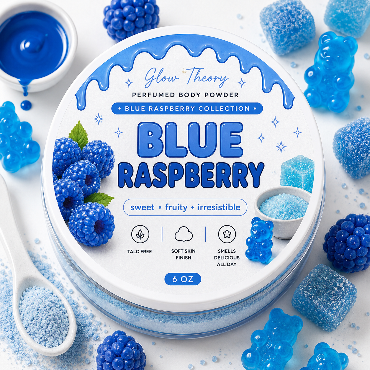 Blue Raspberry — Perfumed Body Powder