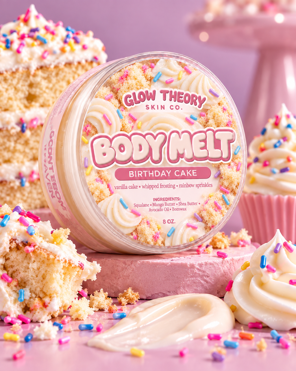 Birthday Cake Body Melt (Travel)
