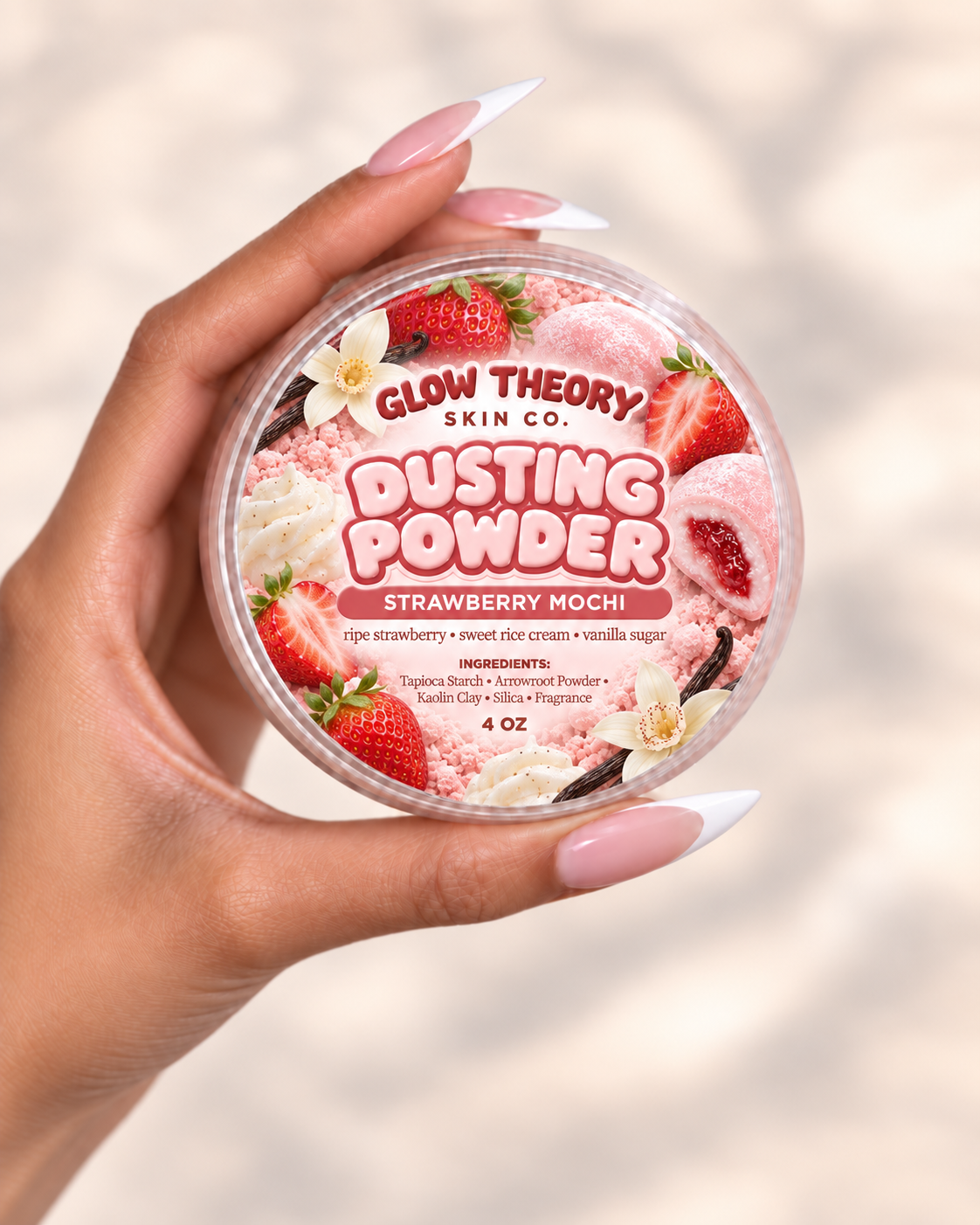 Strawberry Mochi Dusting Powder (Travel)