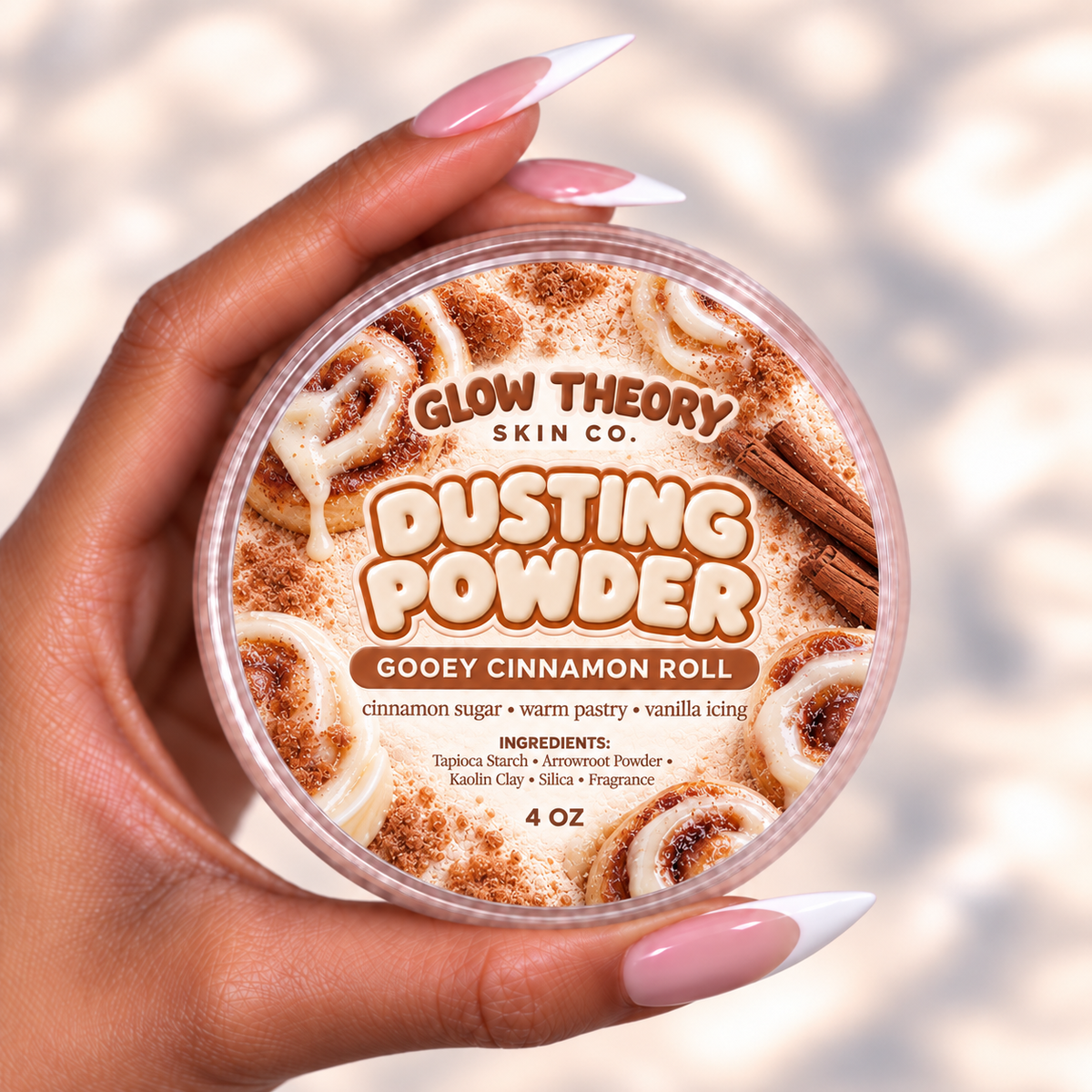 Gooey Cinnamon Roll Dusting Powder (Travel)