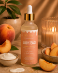 Glow Theory Juicy Tease Feminine Glow Oil – Peach Cream Dessert Scent Body Oil for Soft Hydrated Skin