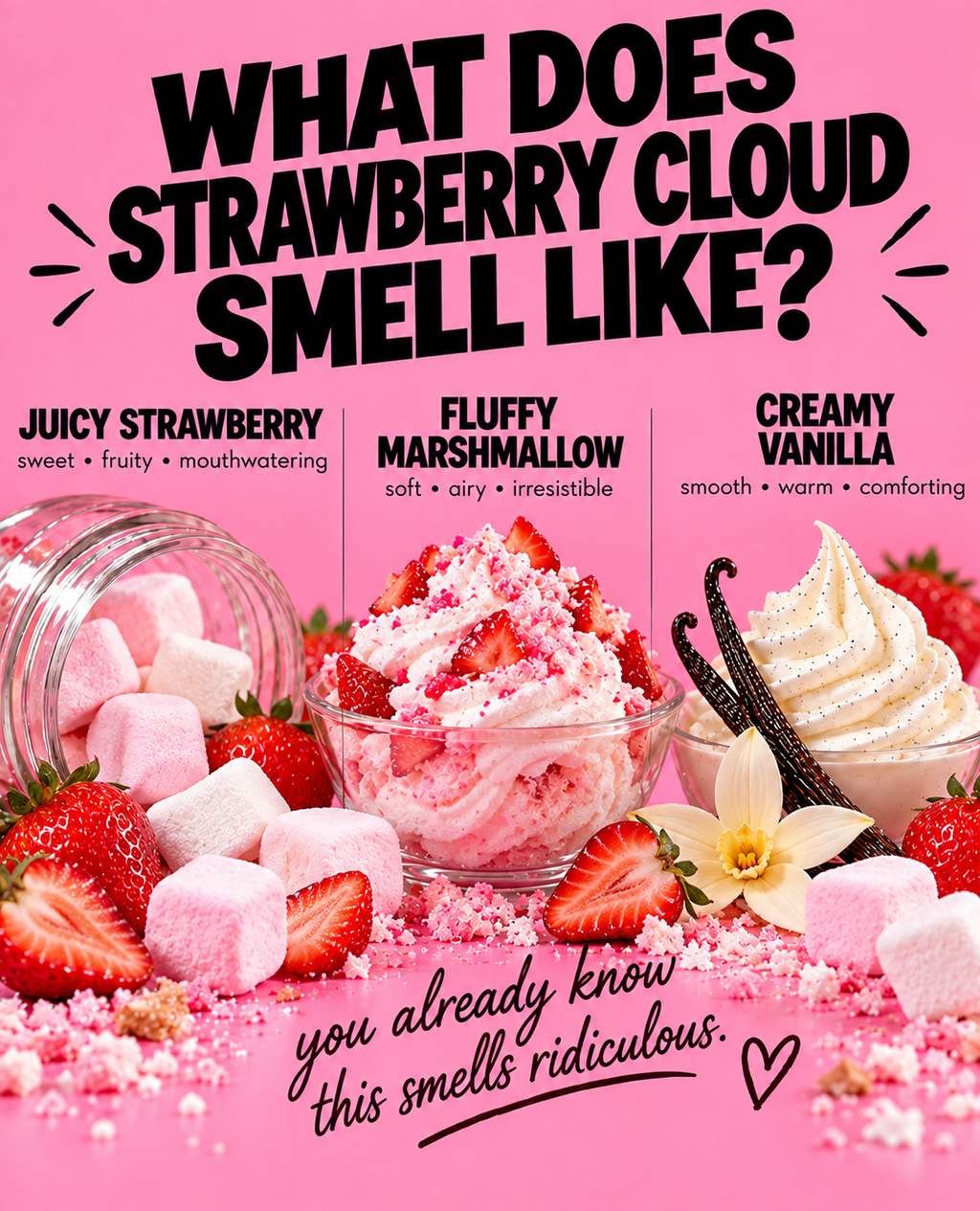 Strawberry Cloud - Pheromone Body Oil