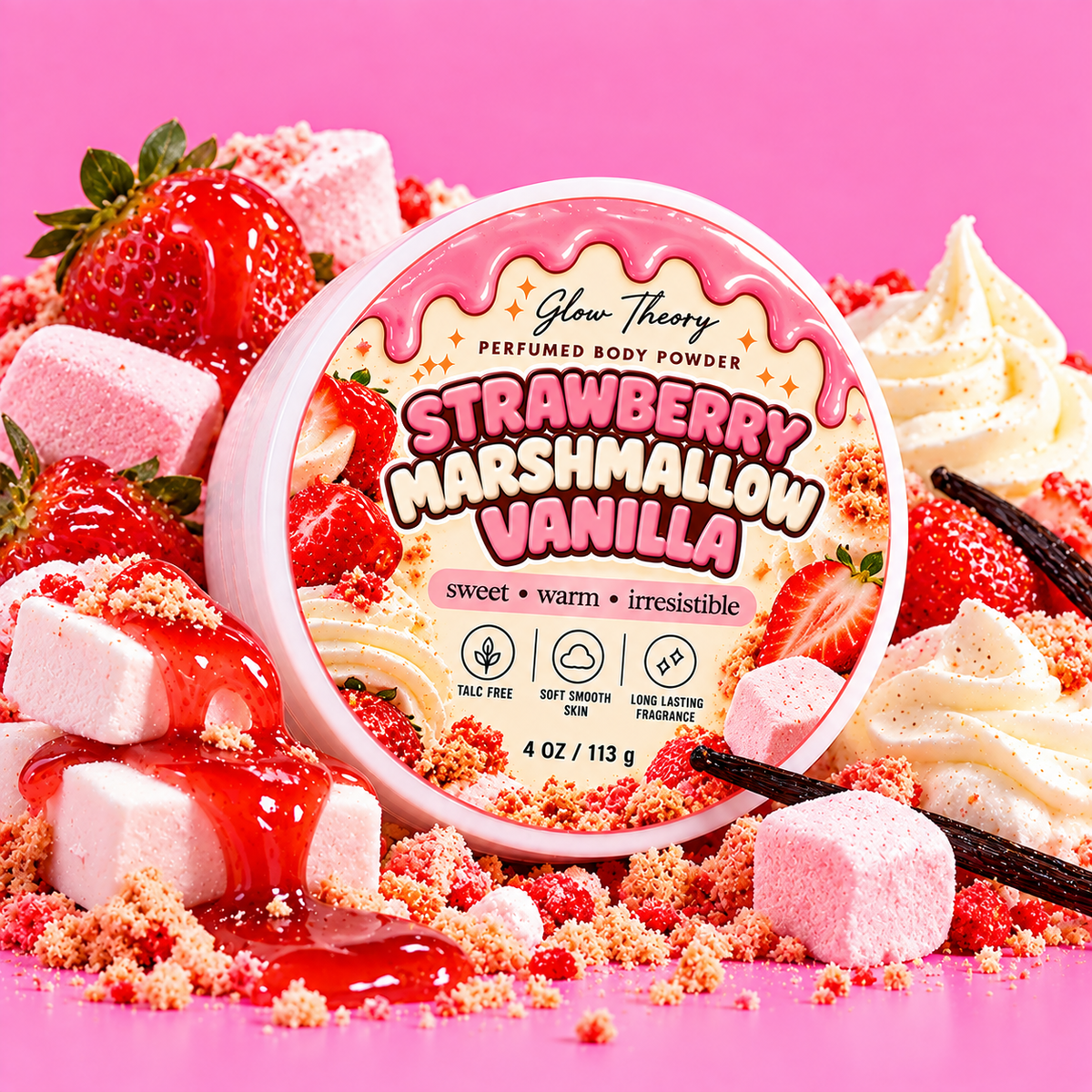 Strawberry Marshmallow Vanilla Dusting Powder