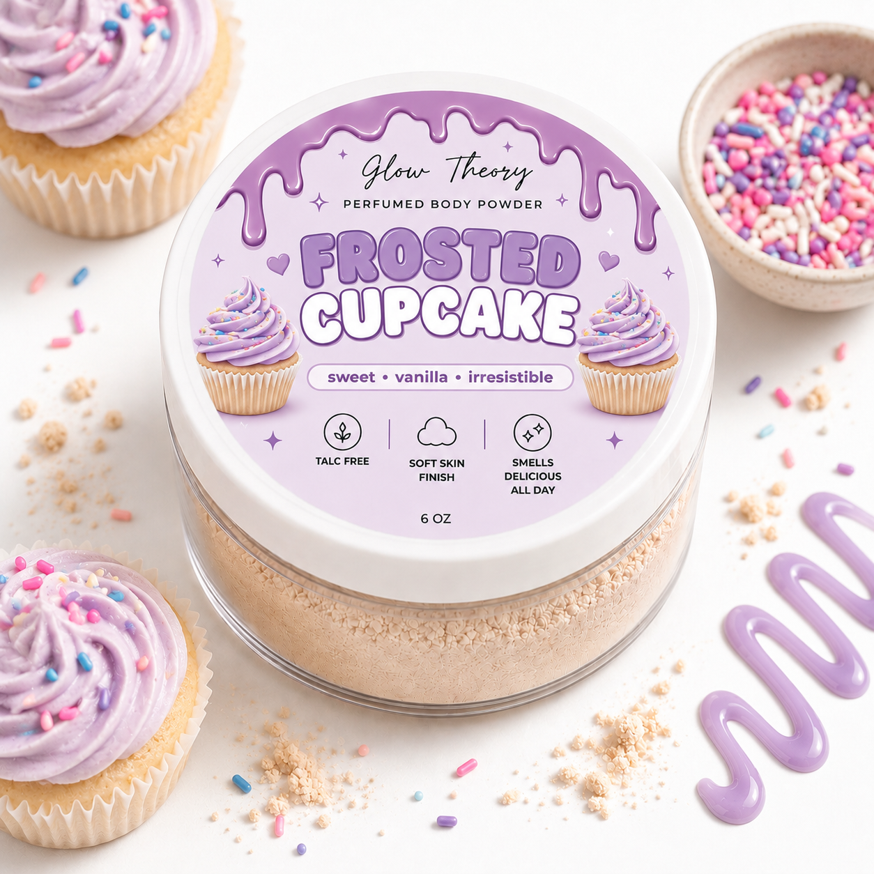 Frosted Cupcake — Perfumed Body Powder