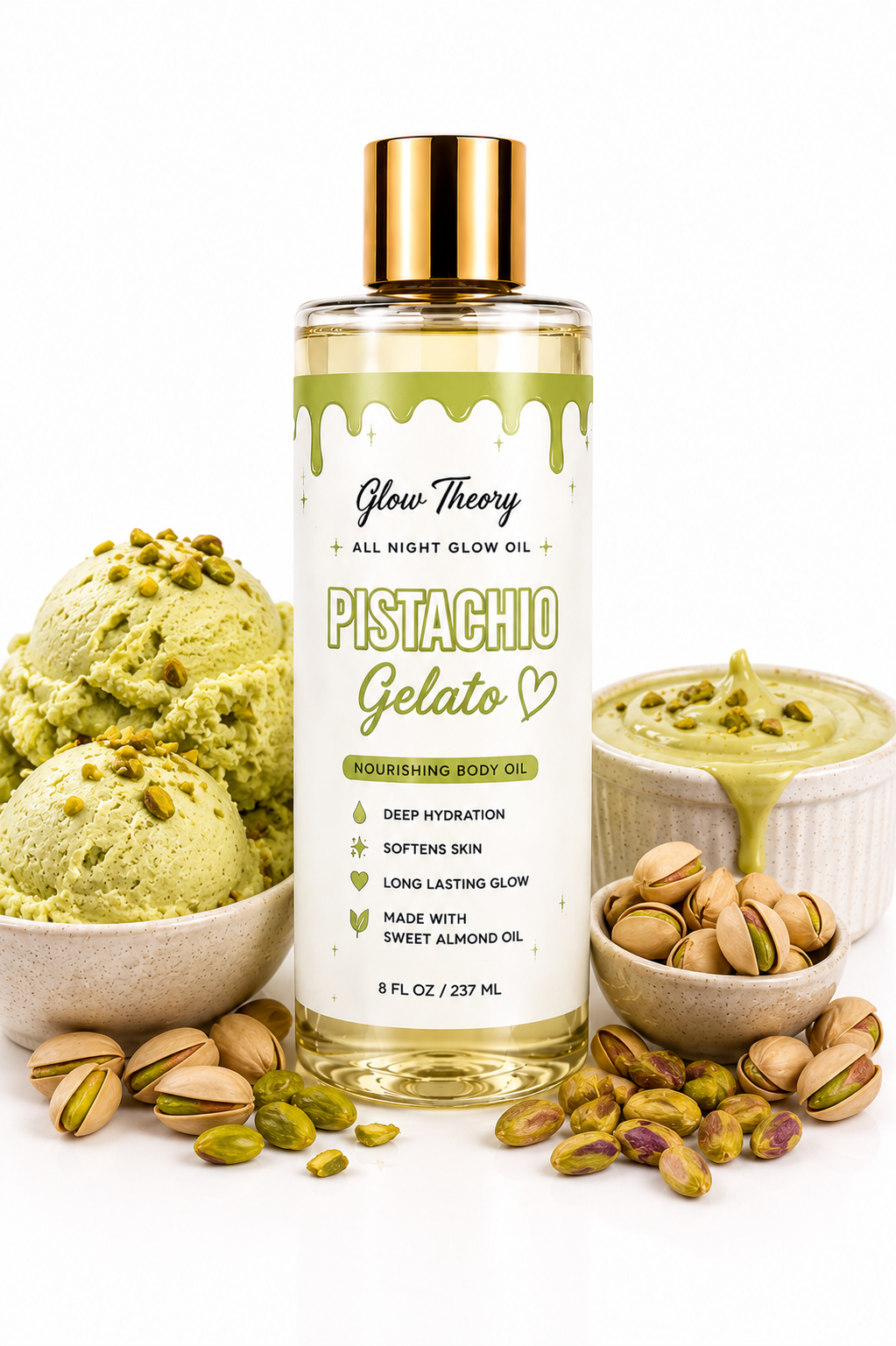 Glow Theory Pistachio Gelato All Night Glow Oil