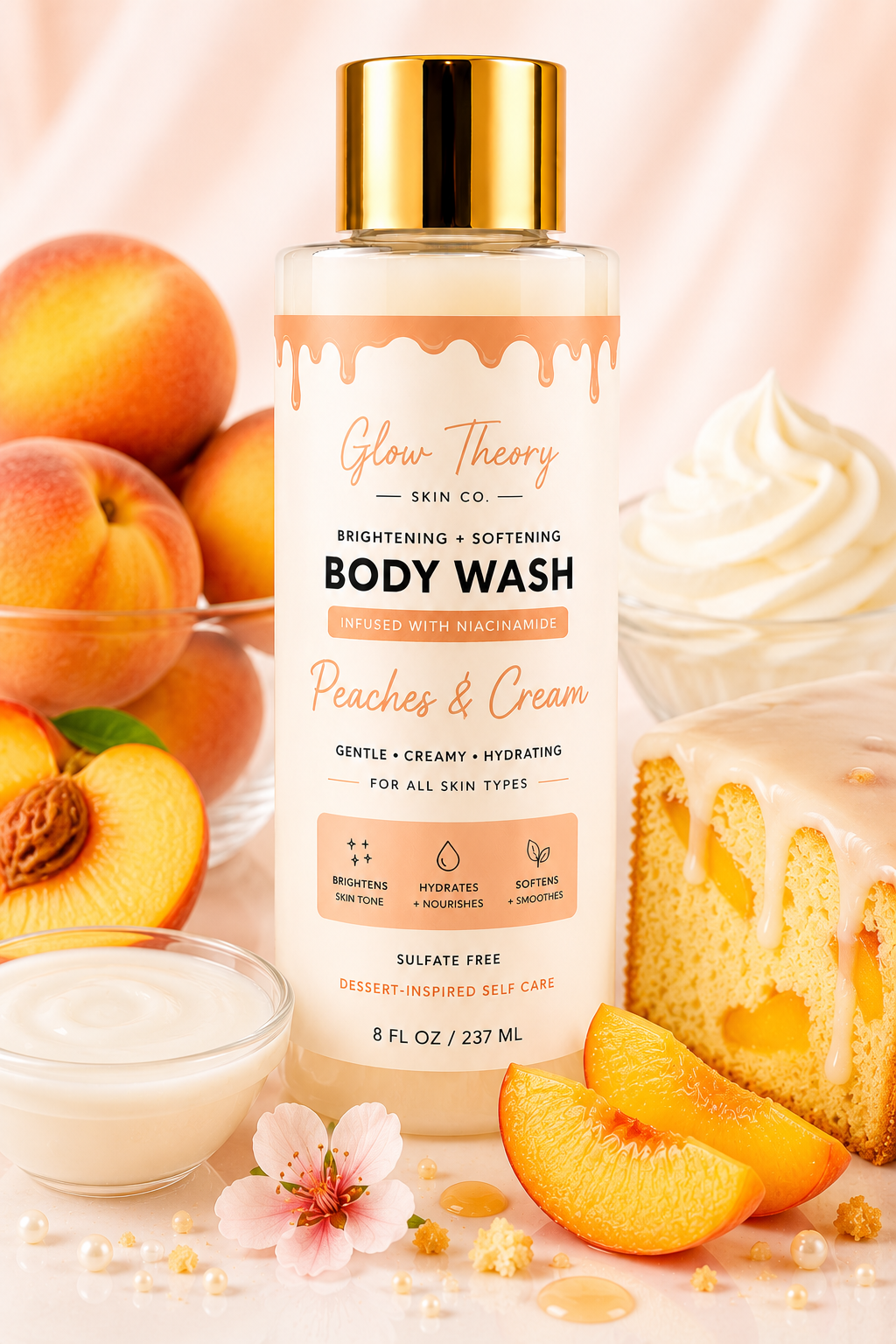 Peaches & Cream - Brightening Body Wash