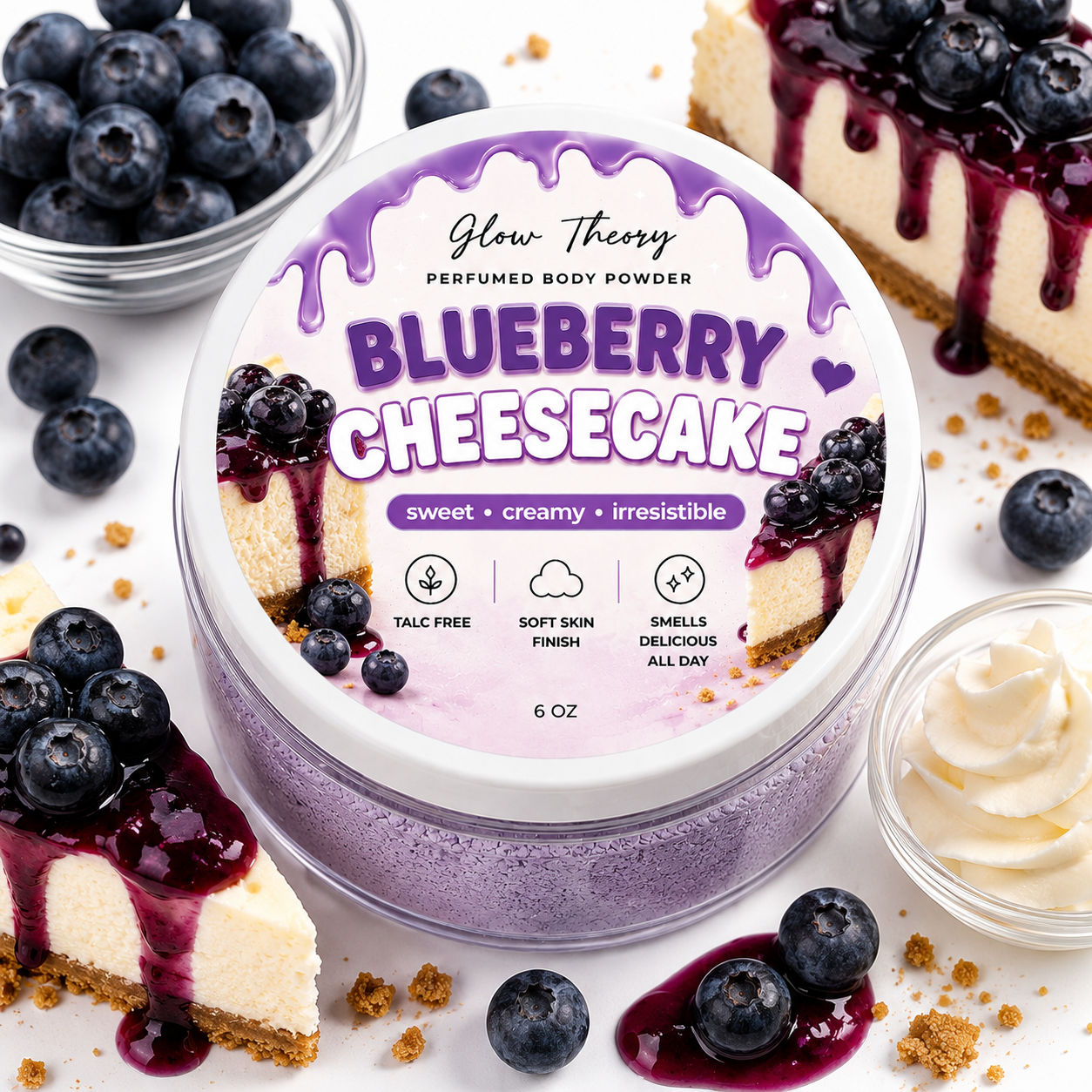 Blueberry Cheesecake — Perfumed Body Powder
