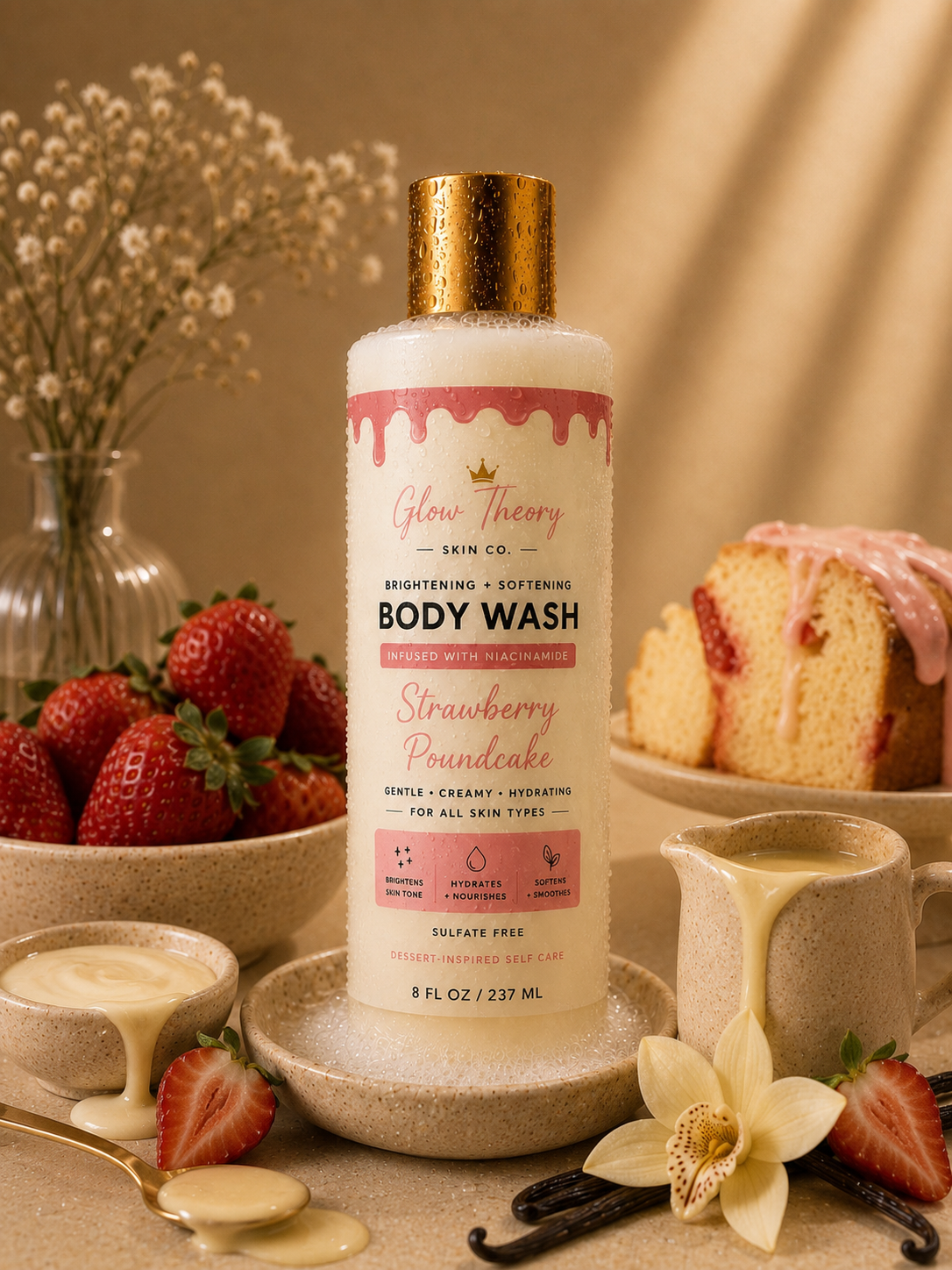 Strawberry Poundcake - Brightening Body Wash
