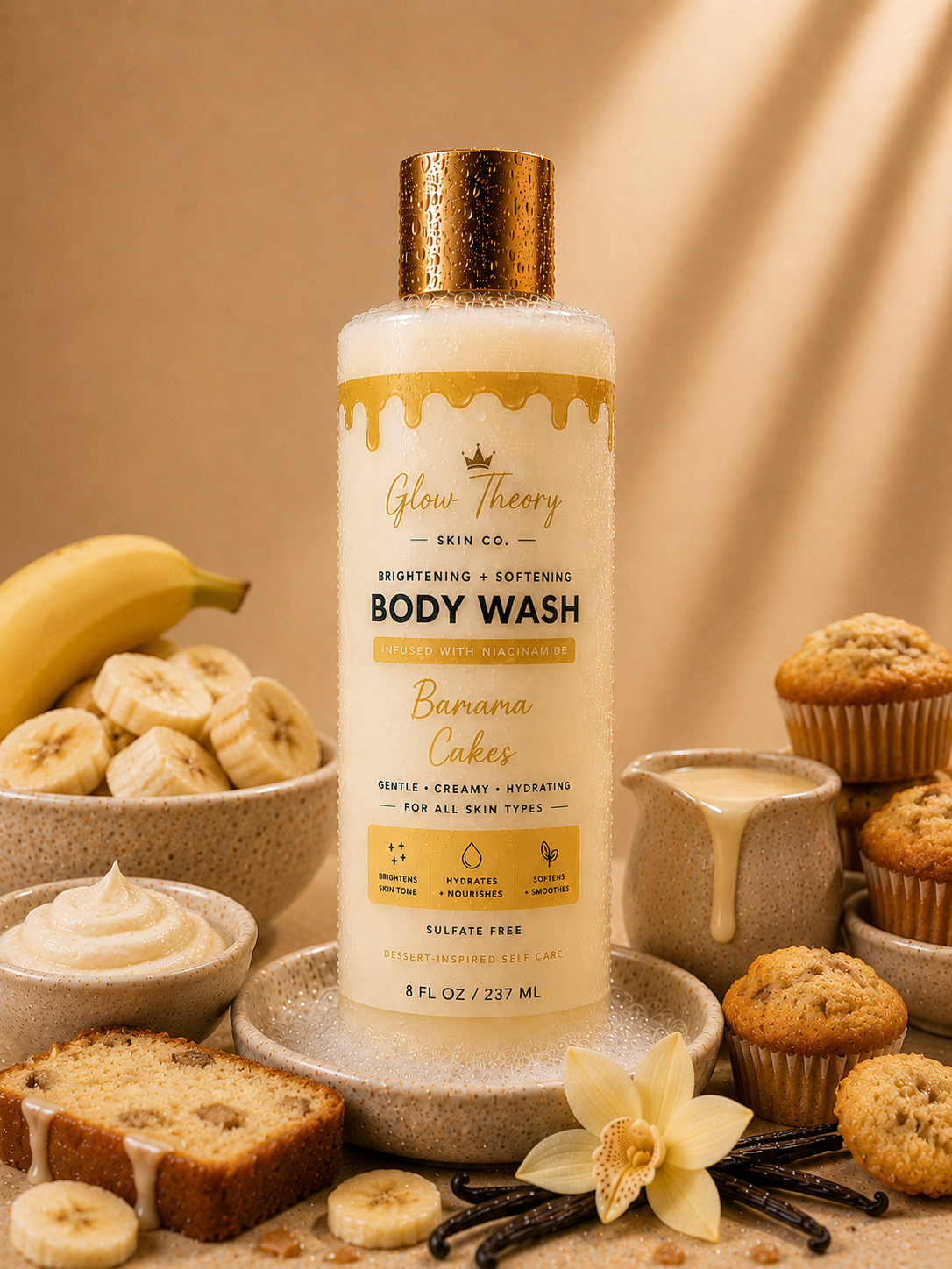 Banana Cakes - Brightening Body Wash